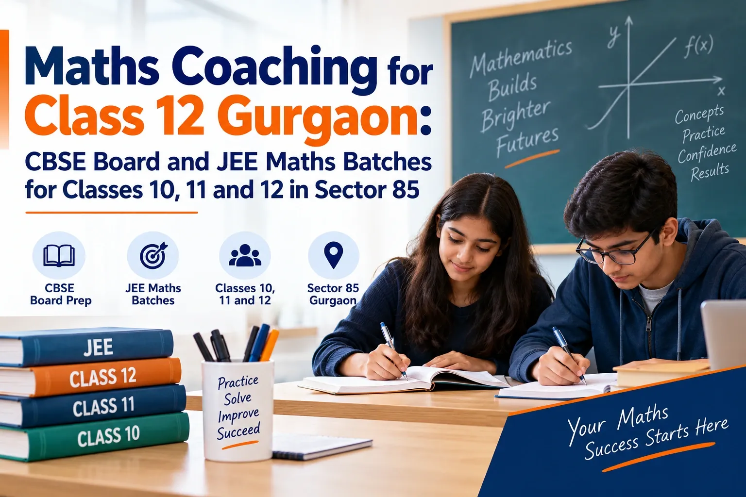 Maths Coaching for Class 12 Gurgaon: CBSE Board and JEE Maths Batches for Classes 10, 11 and 12 in Sector 85